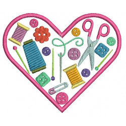 Stickdatei - Herz Nähen